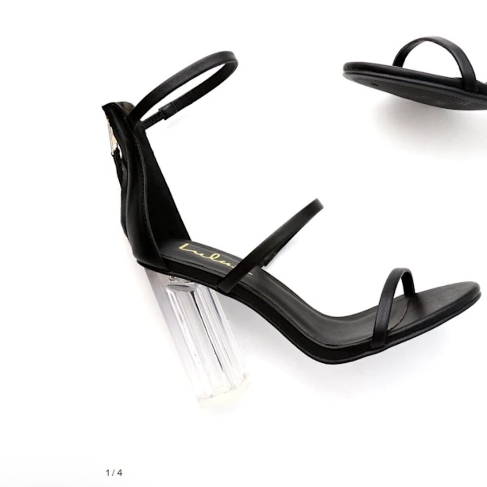 Black Lucite Heels